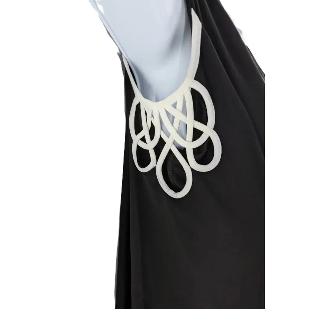 Vince Camuto Black Top with Strappy Flare Sleeves - Picture 7 of 13